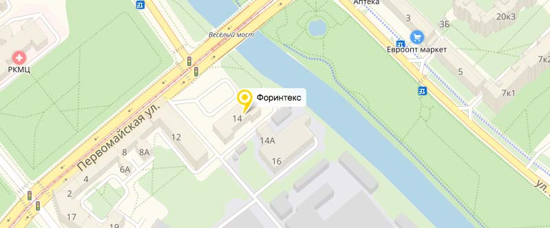 Карта проезда Форинтекс