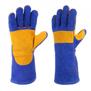 Фото Краги сварщика спилковые пятипалые САПФИР-KEVLAR W103k